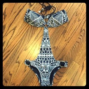 PINK Victoria’s Secret Black/White One Piece